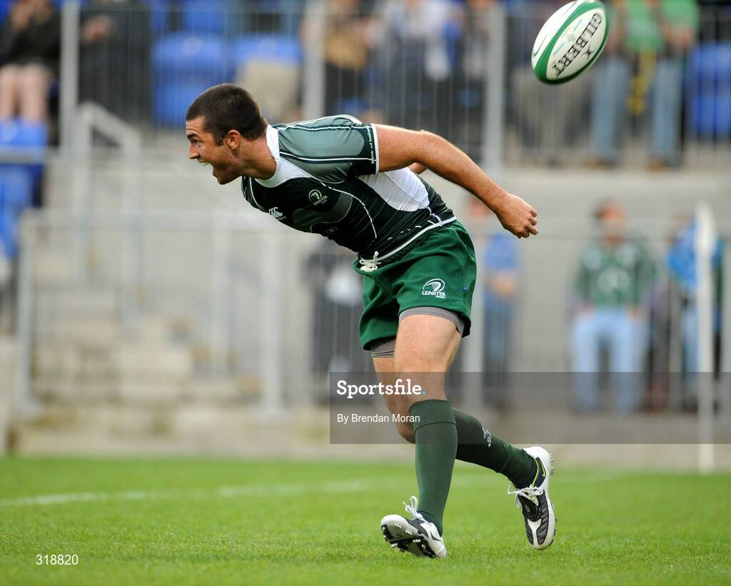 30 August 2008; Rob Kearney, Leinster, celebrates after scoring his side's 4th try against Queensland Reds. Pre-season friendly, Queensland Reds v Leinster, Donnybrook Stadium, Donnybrook, Dublin. Picture credit: Brendan Moran / SPORTSFILE