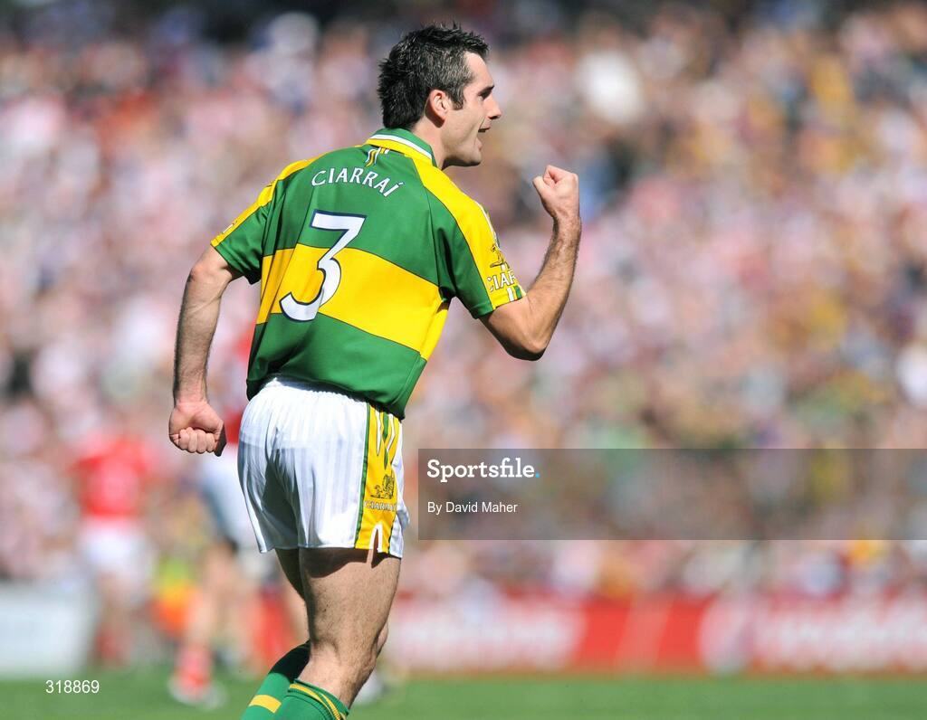 31 August 2008; Tom O'Sullivan, Kerry, celebrates at the end of the game. GAA Football All-Ireland Senior Championship Semi-Final Replay, Kerry v Cork, Croke Park, Dublin. Picture credit: David Maher / SPORTSFILE