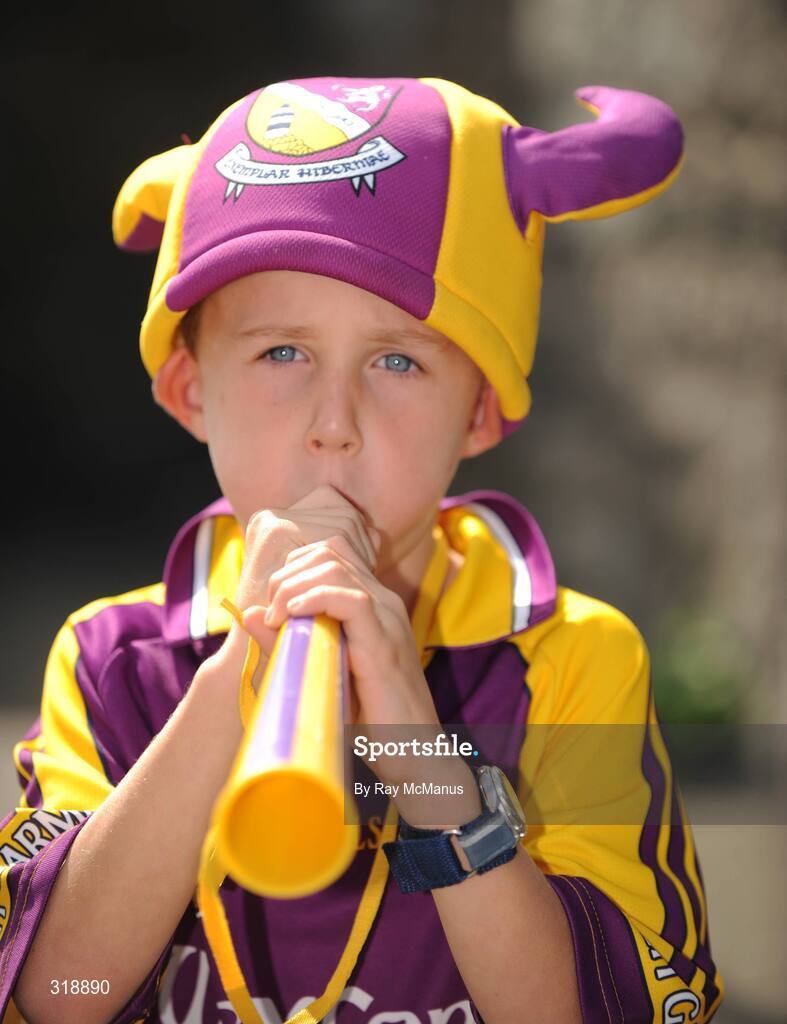 31 August 2008; Wexford supporter James Newport, from Roslare Harbour, Co Wexford, at the game. GAA Football All-Ireland Senior Championship Semi-Final, Tyrone v Wexford, Croke Park, Dublin. Picture credit: Ray McManus / SPORTSFILE