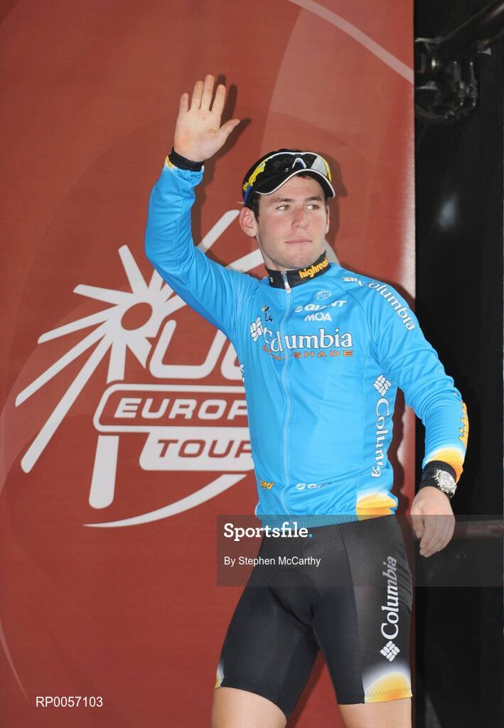 27 August 2008; Mark Cavendish, Team Columbia, after winning the opening stage of the Tour of Ireland. 2008 Tour of Ireland - Stage 1, Dublin - Waterford. Picture credit: Stephen McCarthy / SPORTSFILE  *** Local Caption ***