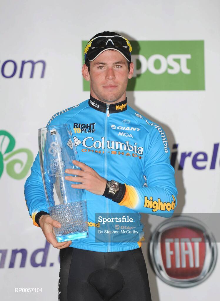 27 August 2008; Mark Cavendish, Team Columbia, after winning the opening stage of the Tour of Ireland. 2008 Tour of Ireland - Stage 1, Dublin - Waterford. Picture credit: Stephen McCarthy / SPORTSFILE  *** Local Caption ***