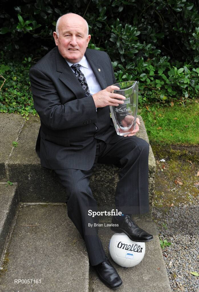 28 August 2008; Down Gaelic Football legend, Paddy Doherty, was today inducted into the MBNA Kick Fada Hall of Fame. Over 20 stars of Gaelic Football will compete for the prestigious All-Ireland title at the 8th annual MBNA Kick Fada competition, which will take place on Saturday, September 13th at Bray Emmets GAA Club, Bray, Co. Wicklow. Iveagh Gardens, Dublin. Picture credit: Brian Lawless / SPORTSFILE