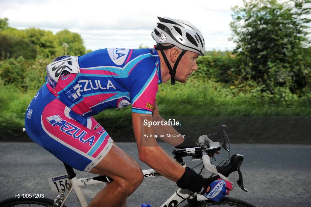 28 August 2008; Fredrik Ericsson, Pezula, leads the races on his own during his break-away attempt during the second stage of the Tour of Ireland. 2008 Tour of Ireland - Stage 2, Thurles - Loughrea. Picture credit: Stephen McCarthy / SPORTSFILE