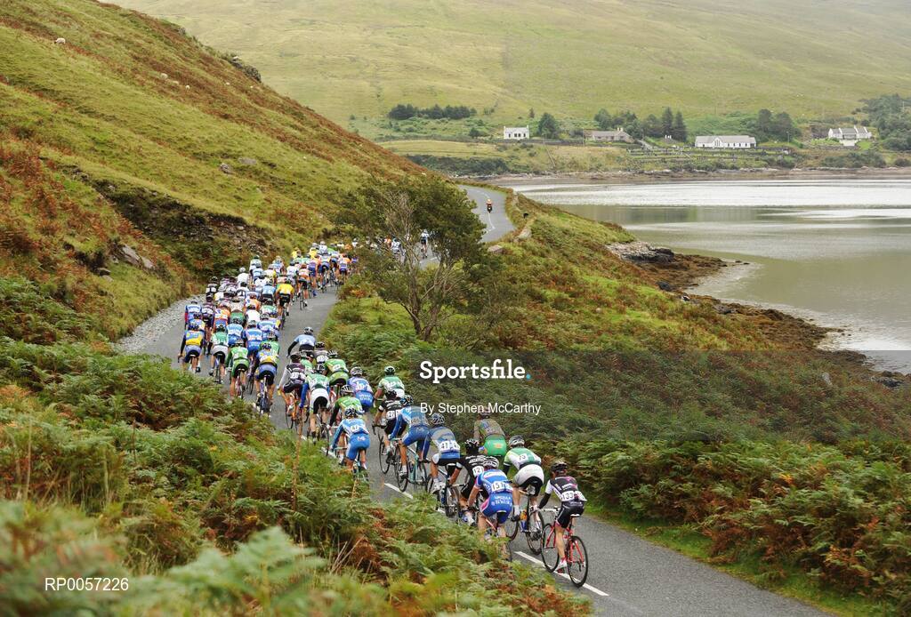 29 August 2008; A general view of the peloton as the race makes its way to Maumturk, Co. Galway. 2008 Tour of Ireland - Stage 3, Ballinrobe - Galway. Picture credit: Stephen McCarthy / SPORTSFILE