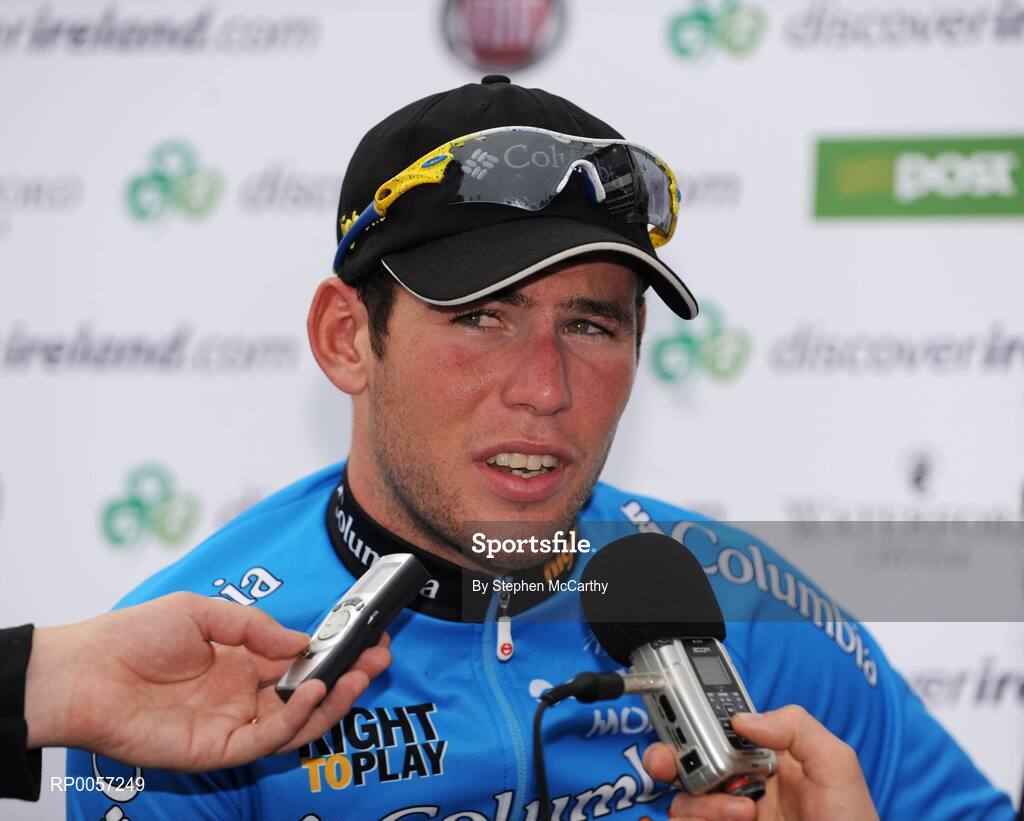 29 August 2008; Mark Cavendish, Team Columbia, after winning his third stage in a row. 2008 Tour of Ireland - Stage 3, Ballinrobe - Galway. Picture credit: Stephen McCarthy / SPORTSFILE