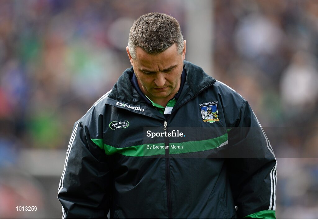21 June 2015; Limerick manager TJ Ryan. Munster GAA Hurling Senior Championship, Semi-Final, Limerick v Tipperary, Gaelic Grounds, Limerick. Picture credit: Brendan Moran / SPORTSFILE