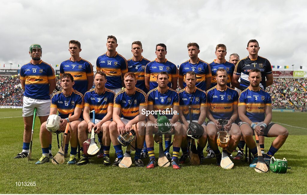 21 June 2015; The Tipperary team. Munster GAA Hurling Senior Championship, Semi-Final, Limerick v Tipperary, Gaelic Grounds, Limerick. Picture credit: Brendan Moran / SPORTSFILE