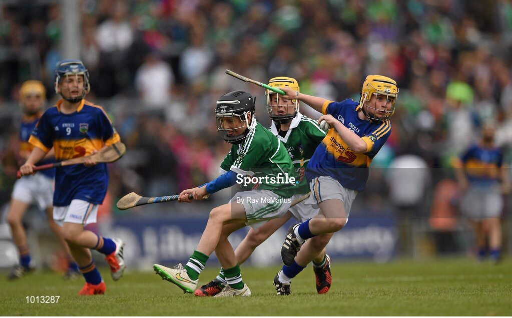 21 June 2015; Action from the Primary Go Games played at half time. Munster GAA Hurling Senior Championship, Semi-Final, Limerick v Tipperary, Gaelic Grounds, Limerick. Picture credit: Ray McManus / SPORTSFILE