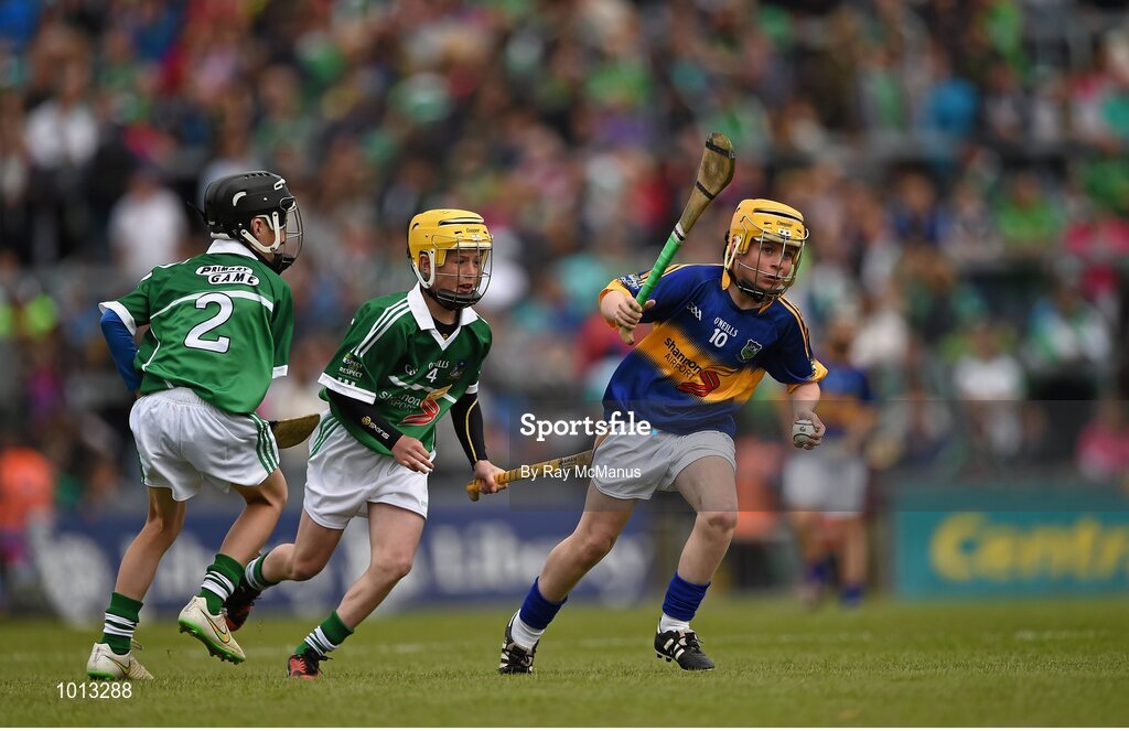 21 June 2015; Action from the Primary Go Games played at half time. Munster GAA Hurling Senior Championship, Semi-Final, Limerick v Tipperary, Gaelic Grounds, Limerick. Picture credit: Ray McManus / SPORTSFILE