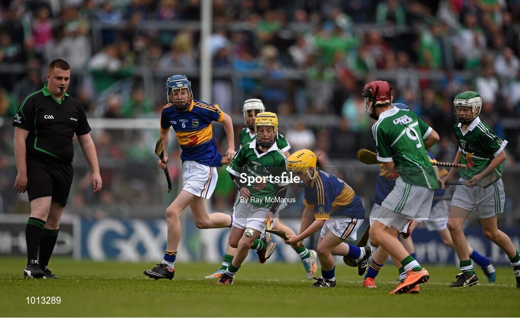 21 June 2015; Action from the Primary Go Games played at half time. Munster GAA Hurling Senior Championship, Semi-Final, Limerick v Tipperary, Gaelic Grounds, Limerick. Picture credit: Ray McManus / SPORTSFILE