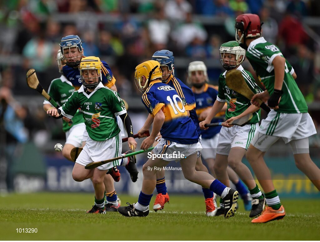 21 June 2015; Action from the Primary Go Games played at half time. Munster GAA Hurling Senior Championship, Semi-Final, Limerick v Tipperary, Gaelic Grounds, Limerick. Picture credit: Ray McManus / SPORTSFILE