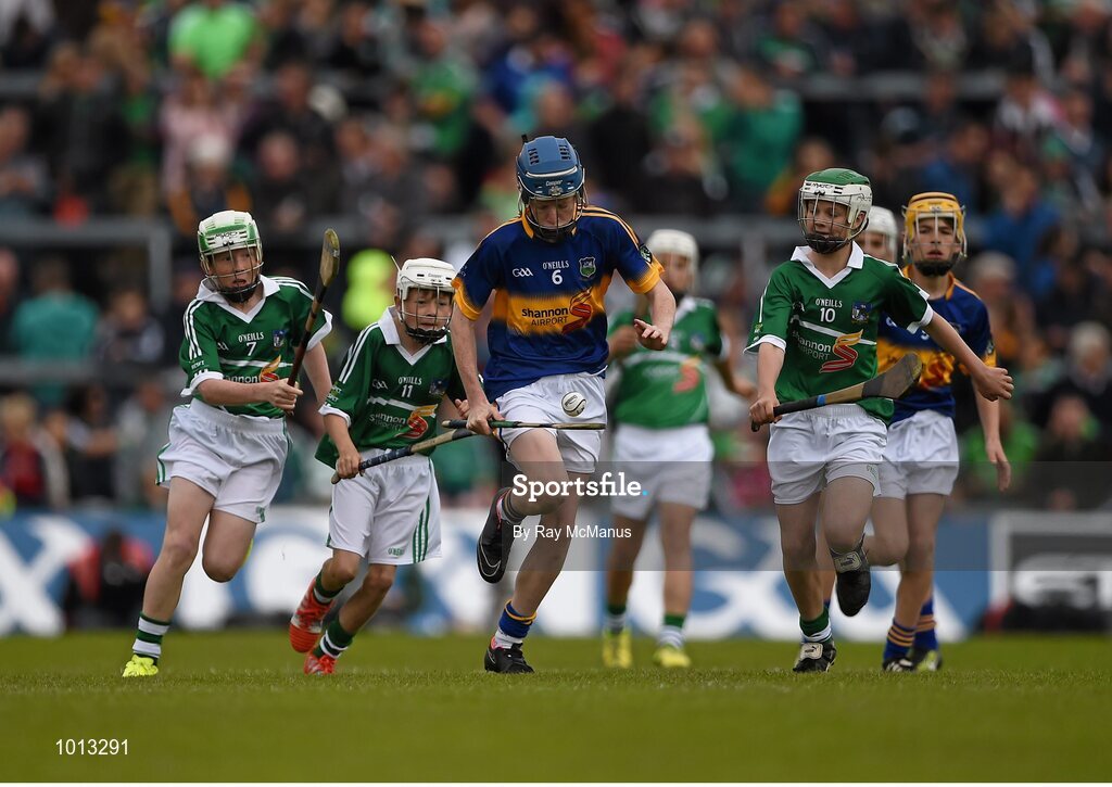 21 June 2015; Action from the Primary Go Games played at half time. Munster GAA Hurling Senior Championship, Semi-Final, Limerick v Tipperary, Gaelic Grounds, Limerick. Picture credit: Ray McManus / SPORTSFILE