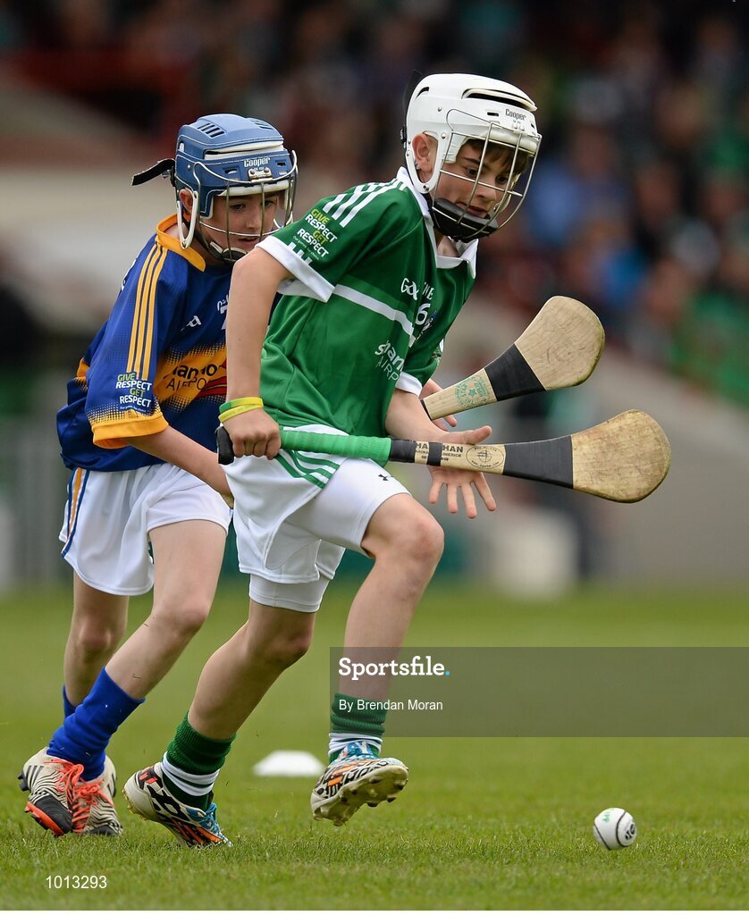 21 June 2015; Action from the Primary Go Games played at half time. Munster GAA Hurling Senior Championship, Semi-Final, Limerick v Tipperary, Gaelic Grounds, Limerick. Picture credit: Brendan Moran / SPORTSFILE