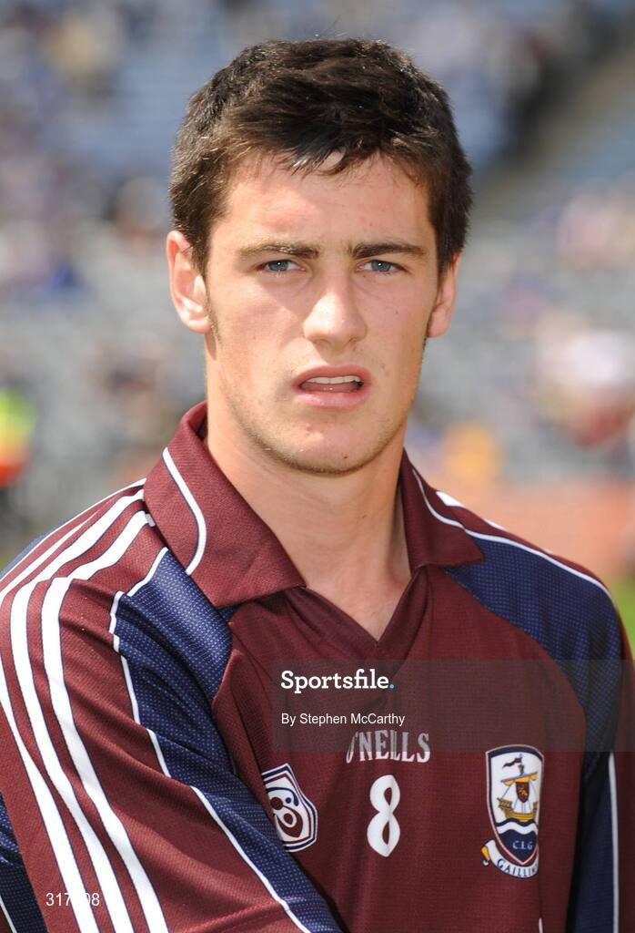 17 August 2008; Galway captain David Burke. ESB GAA Hurling All-Ireland Minor Championship Semi-Final, Cork v Galway, Croke Park, Dublin. Picture credit: Stephen McCarthy / SPORTSFILE