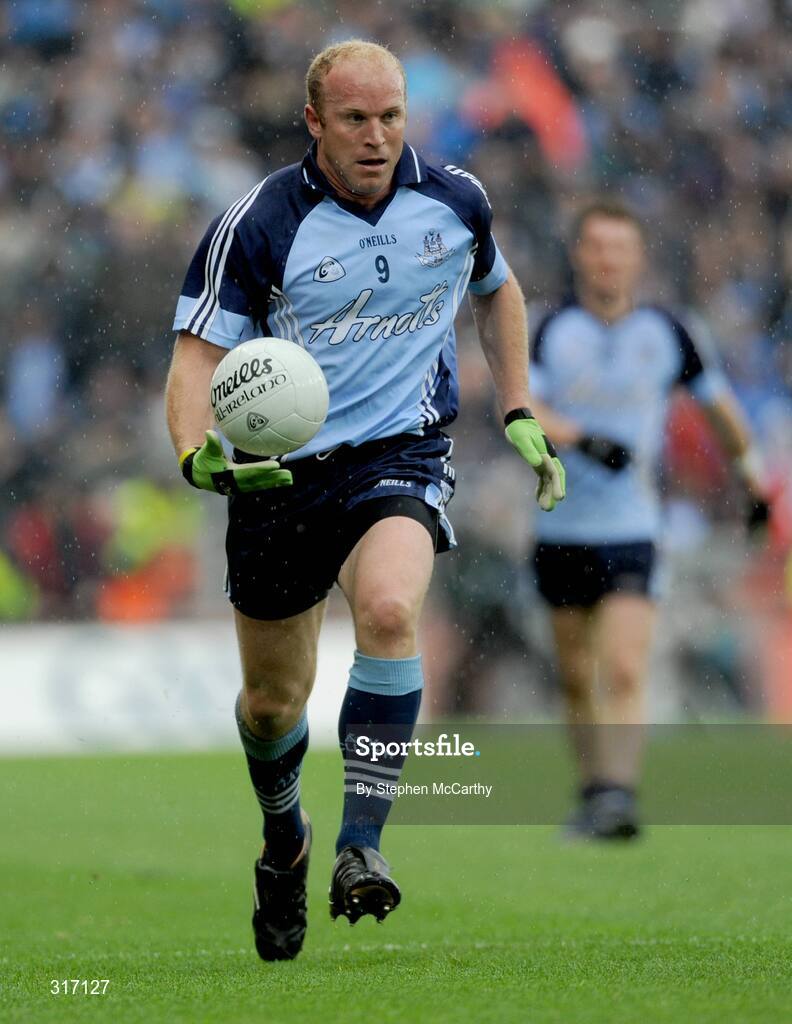 16 August 2008; Shane Ryan, Dublin. GAA Football All-Ireland Senior C'ship Quarter-Final, Dublin v Tyrone, Croke Park, Dublin. Picture credit: Stephen McCarthy / SPORTSFILE