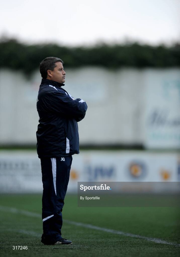18 August 2008; Dundalk manager John Gill during the game. FAI Ford Cup Fourth Round Replay, Dundalk v Bray Wanderers, Oriel Park, Dundalk, Co. Louth. Photo by Sportsfile