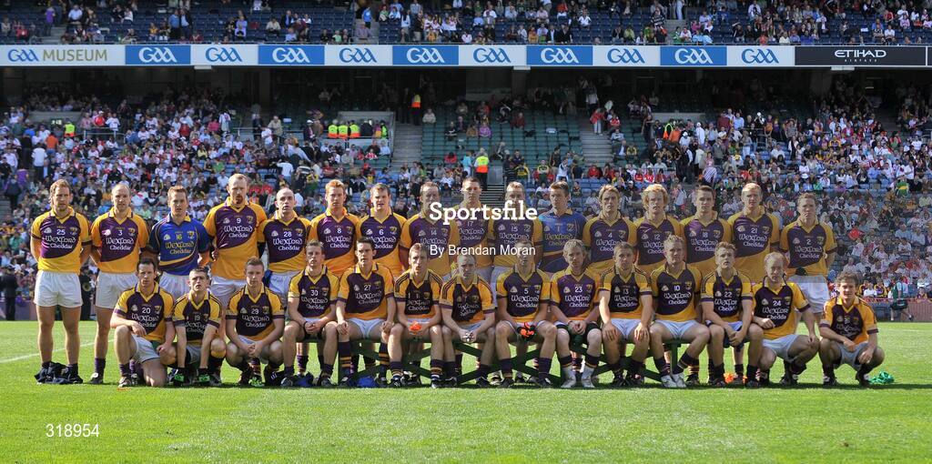 31 August 2008; The Wexford squad. GAA Football All-Ireland Senior Championship Semi-Final, Tyrone v Wexford, Croke Park, Dublin. Picture credit: Brendan Moran / SPORTSFILE