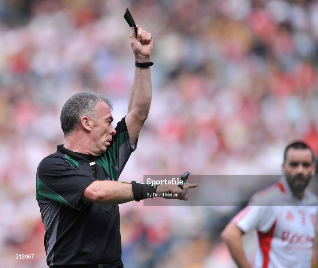 31 August 2008; Referee Pat McEnaney during the game. GAA Football All-Ireland Senior Championship Semi-Final, Tyrone v Wexford, Croke Park, Dublin. Picture credit: David Maher / SPORTSFILE