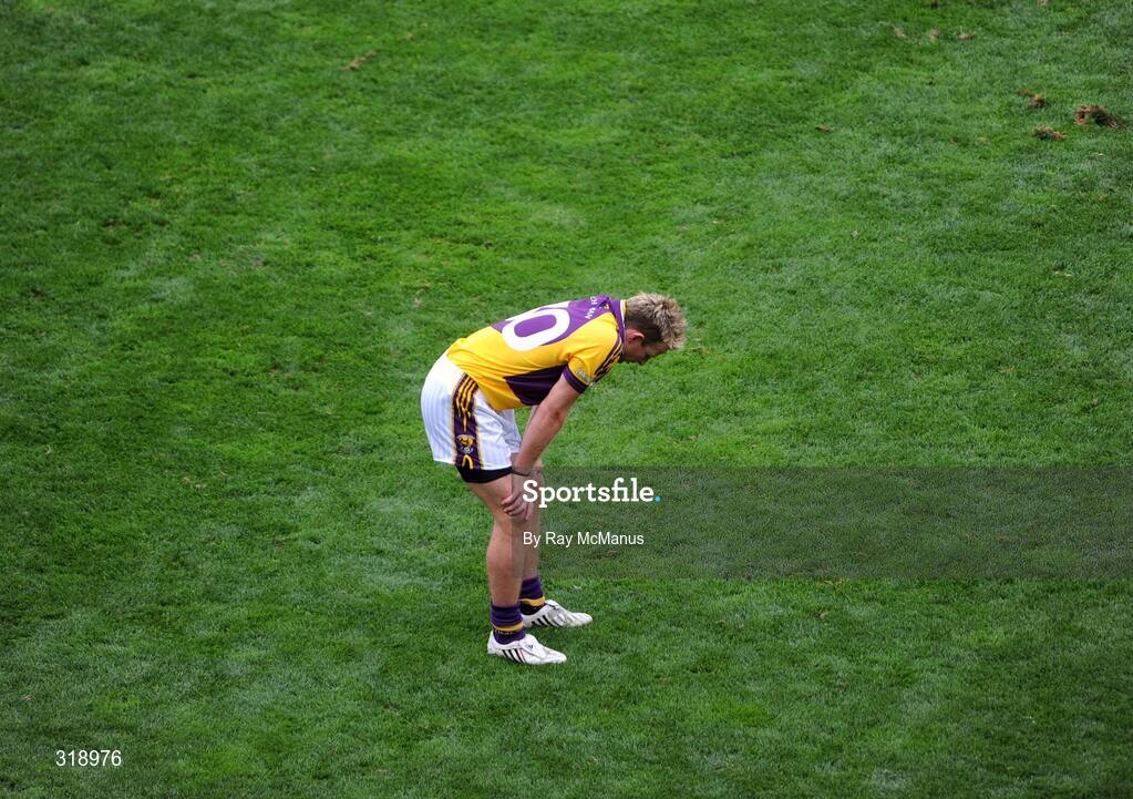 31 August 2008; Wexford's Niall Murphy at the end of the game. GAA Football All-Ireland Senior Championship Semi-Final, Tyrone v Wexford, Croke Park, Dublin. Picture credit: Ray McManus / SPORTSFILE