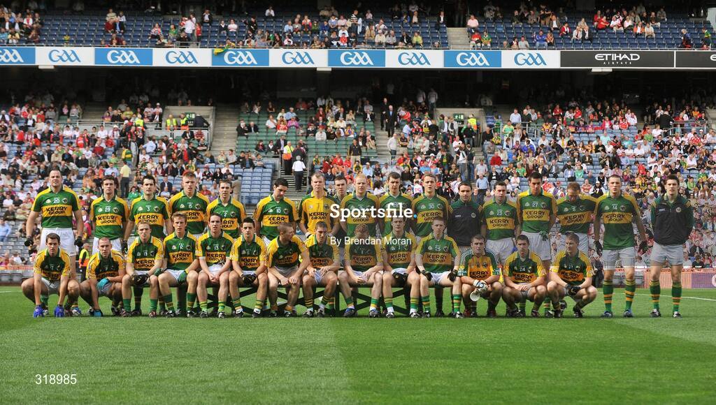 31 August 2008; The Kerry squad. GAA Football All-Ireland Senior Championship Semi-Final Replay, Kerry v Cork, Croke Park, Dublin. Picture credit: Brendan Moran / SPORTSFILE