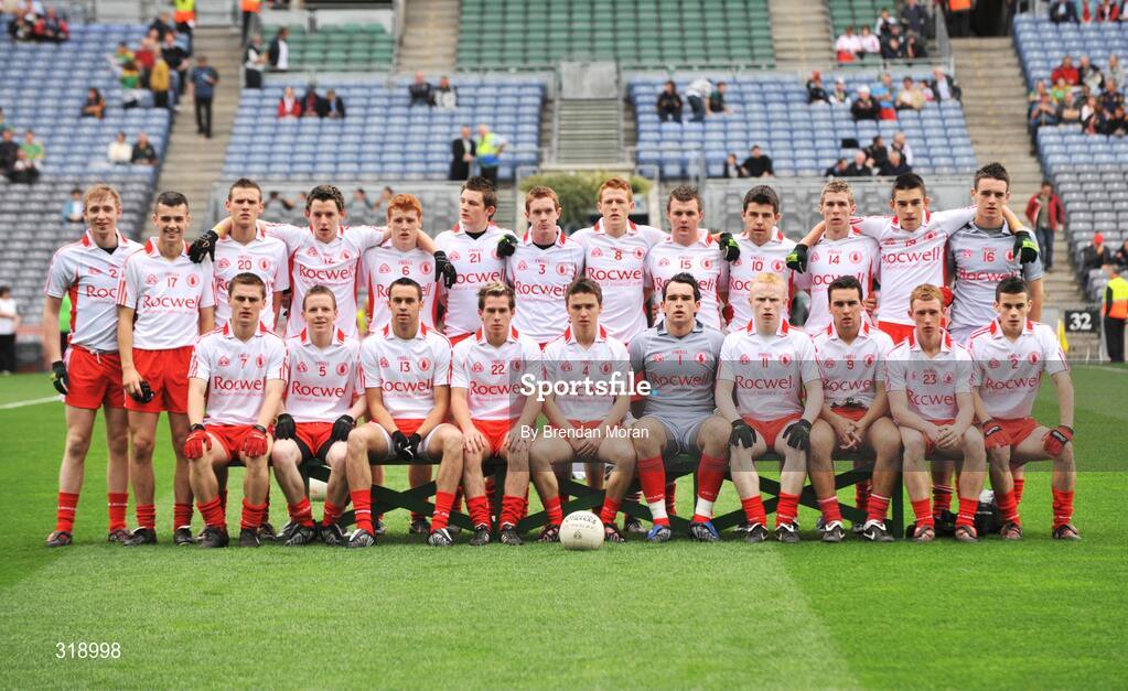 31 August 2008; The Tyrone squad. ESB GAA Football All-Ireland Minor Championship Semi-Final, Meath v Tyrone, Croke Park, Dublin. Picture credit: Brendan Moran / SPORTSFILE
