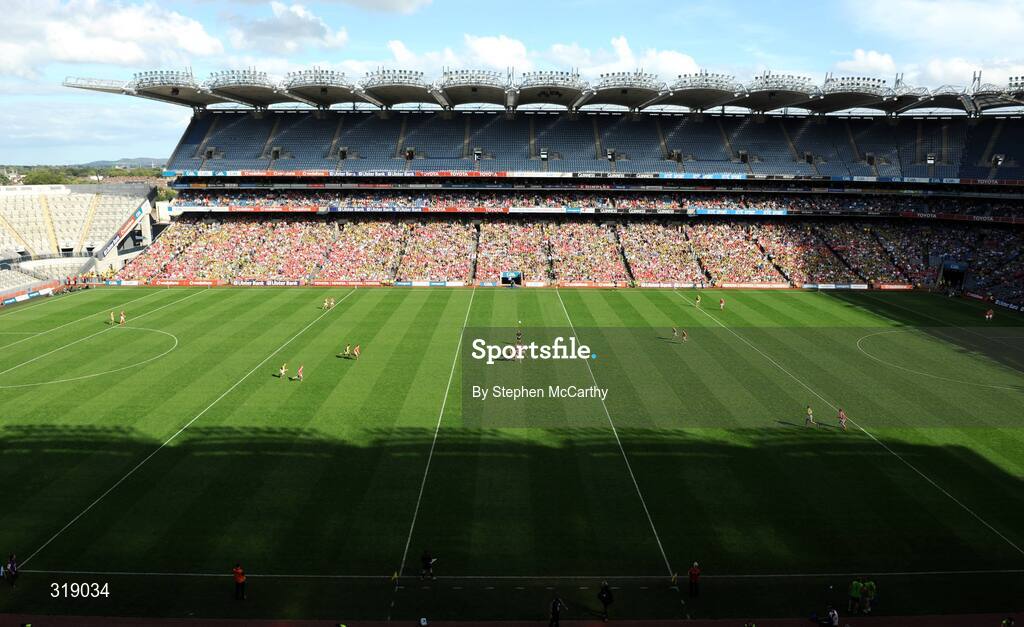 24 August 2008; A general view of Croke Park during the throw-in. GAA Football All-Ireland Senior Championship Semi-Final, Kerry v Cork, Croke Park, Dublin. Picture credit: Stephen McCarthy / SPORTSFILE