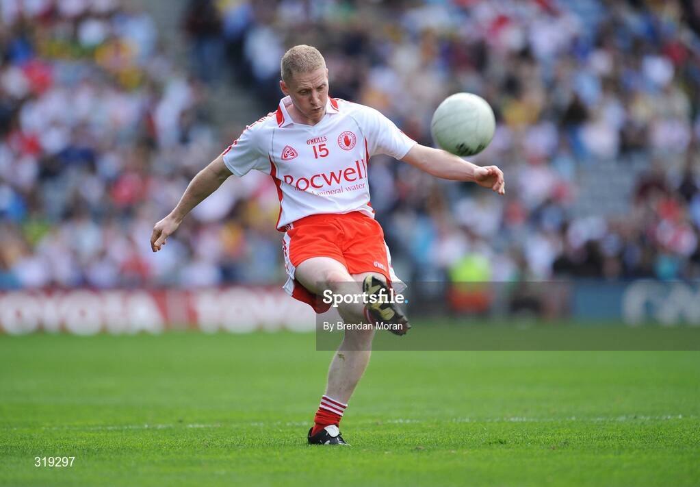 31 August 2008; Colm McCullagh, Tyrone. GAA Football All-Ireland Senior Championship Semi-Final, Tyrone v Wexford, Croke Park, Dublin. Picture credit: Brendan Moran / SPORTSFILE