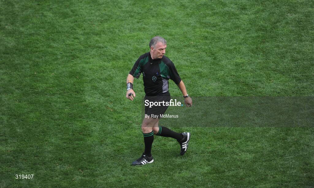 31 August 2008; Referee Pat McEnaney, Monaghan. GAA Football All-Ireland Senior Championship Semi-Final, Tyrone v Wexford, Croke Park, Dublin. Picture credit: Ray McManus / SPORTSFILE