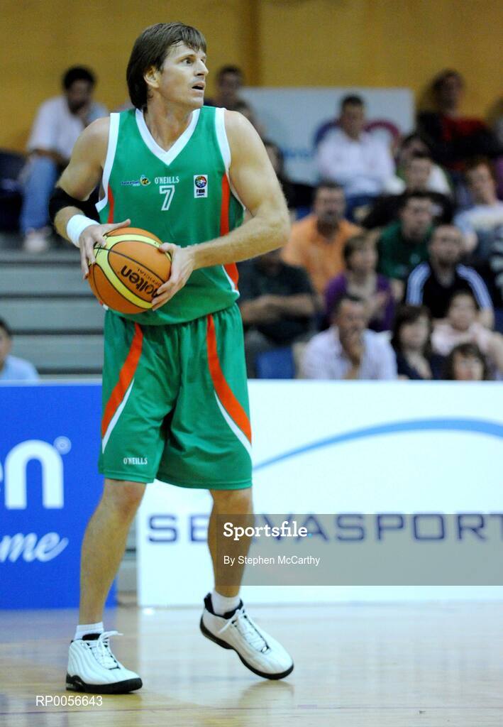21 August 2008; Jay Larranaga, Ireland. Emerald Hoops Day 1, Ireland v Notre Dame, National Basketball Arena, Tallaght, Dublin. Picture credit: Stephen McCarthy / SPORTSFILE