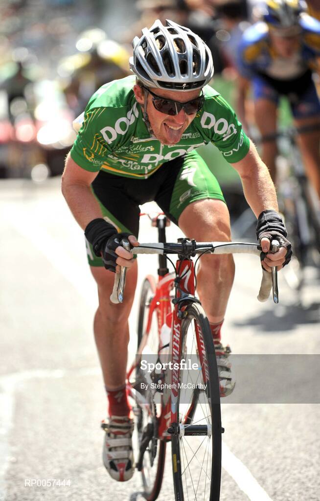 31 August 2008; Paidi O'Brien, of the An Post sponsored Sean Kelly team, on the approach to the summit of Patrick's Hill, Cork. 2008 Tour of Ireland - Stage 5, Killarney - Cork. Picture credit: Stephen McCarthy / SPORTSFILE  *** Local Caption ***