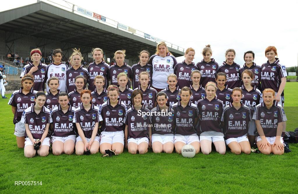 31 August 2008; The Galway squad. All-Ireland Ladies U16 A Football Championship Final, Cork v Galway, McDonagh Park, Nenagh, Co. Tipperary. Picture credit: Brian Lawless / SPORTSFILE