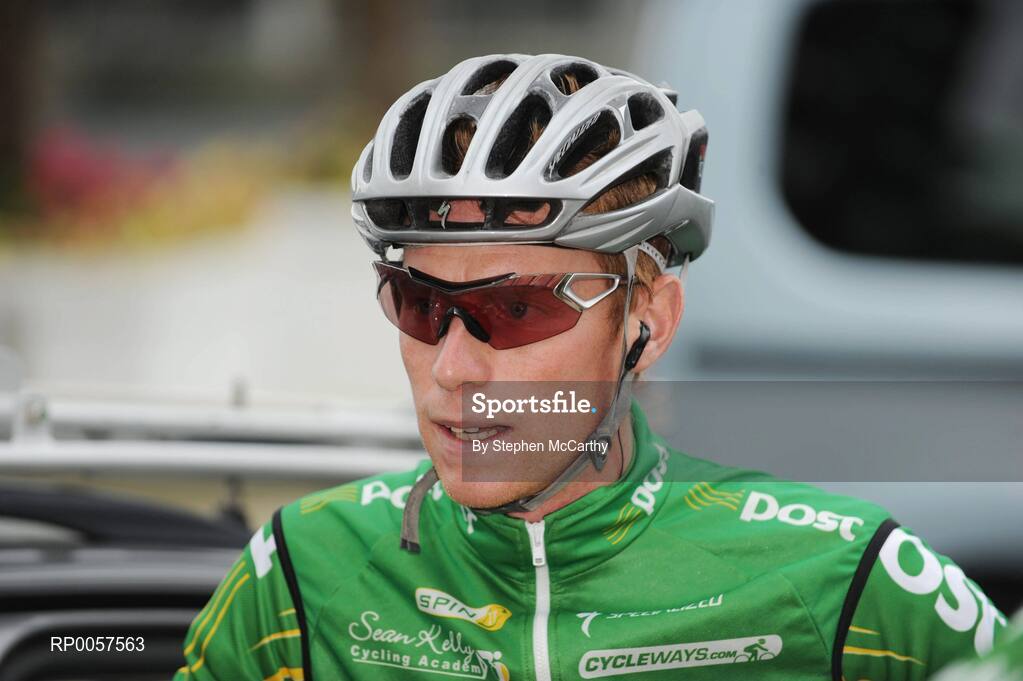 27 August 2008; Stephen Gallagher, of the An Post Sponored Sean Kelly team, before the opening stage of the Tour of Ireland. 2008 Tour of Ireland - Stage 1, Dublin - Waterford. Picture credit: Stephen McCarthy / SPORTSFILE  *** Local Caption ***