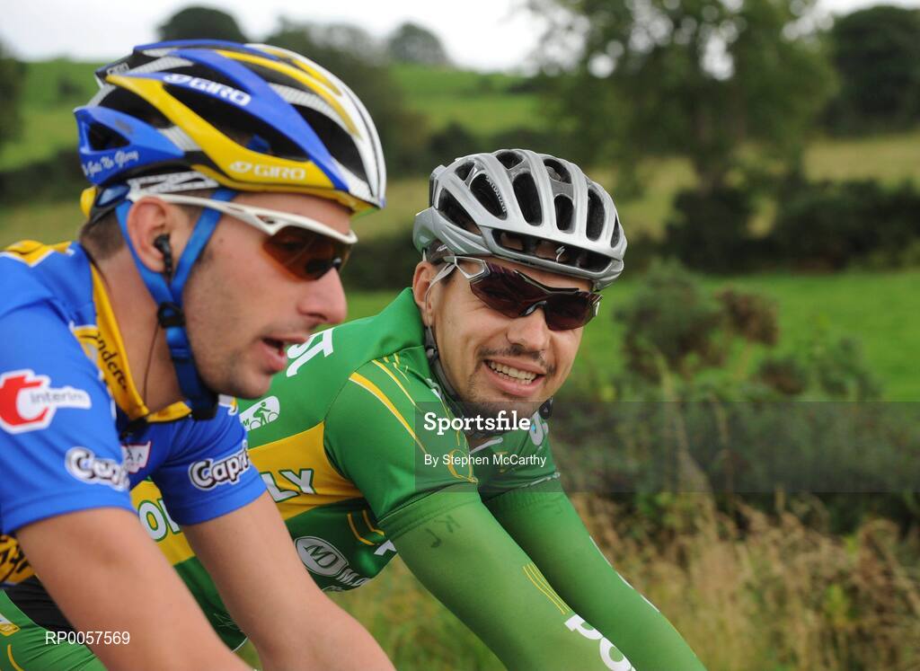 27 August 2008; Kenny Lisabett, of the An Post Sponored Sean Kelly team, during the opening stage of the Tour of Ireland. 2008 Tour of Ireland - Stage 1, Dublin - Waterford. Picture credit: Stephen McCarthy / SPORTSFILE  *** Local Caption ***