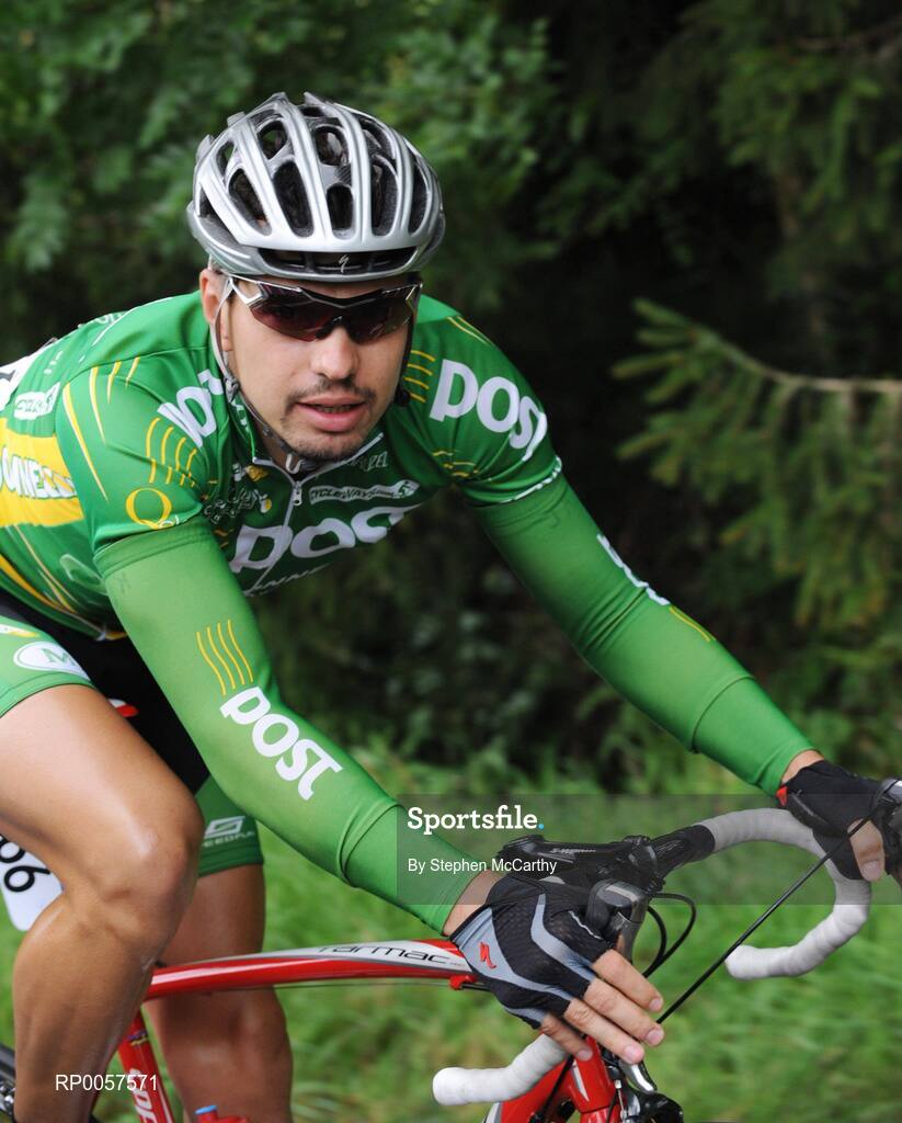 27 August 2008; Kenny Lisabett, of the An Post Sponored Sean Kelly team, during the opening stage of the Tour of Ireland. 2008 Tour of Ireland - Stage 1, Dublin - Waterford. Picture credit: Stephen McCarthy / SPORTSFILE  *** Local Caption ***