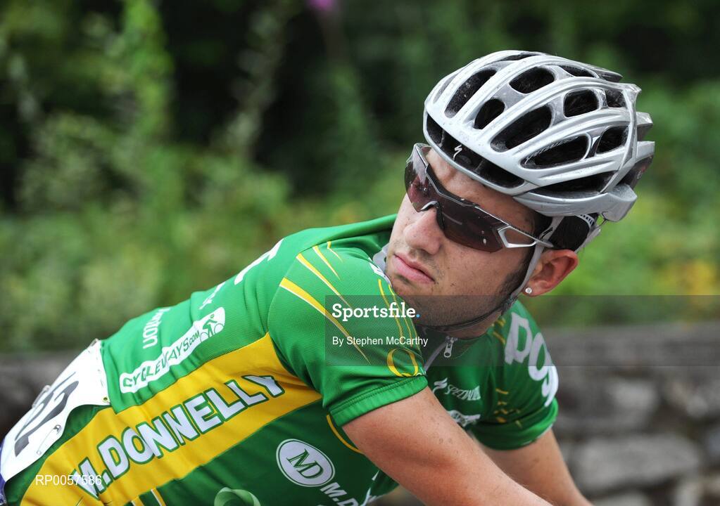 28 August 2008; Mark Cassidy, of the An Post sponsored Sean Kelly team, in action during the second stage of the Tour of Ireland. 2008 Tour of Ireland - Stage 2, Thurles - Loughrea. Picture credit: Stephen McCarthy / SPORTSFILE  *** Local Caption ***