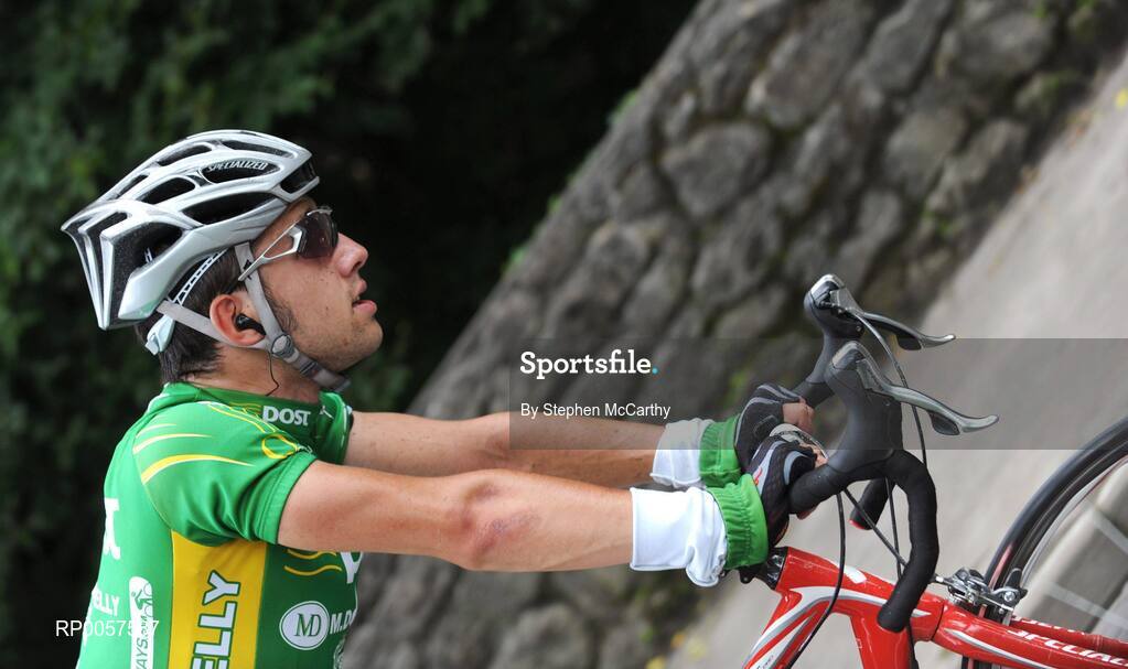 28 August 2008; Mark Cassidy, of the An Post sponsored Sean Kelly team, in action during the second stage of the Tour of Ireland. 2008 Tour of Ireland - Stage 2, Thurles - Loughrea. Picture credit: Stephen McCarthy / SPORTSFILE  *** Local Caption ***