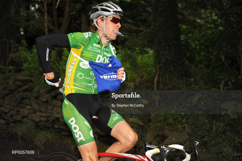 29 August 2008; Dan Fleeman, of the An Post sponsored Sean Kelly team, in action during the third stage of the Tour of Ireland. 2008 Tour of Ireland - Stage 3, Ballinrobe - Galway. Picture credit: Stephen McCarthy / SPORTSFILE  *** Local Caption ***