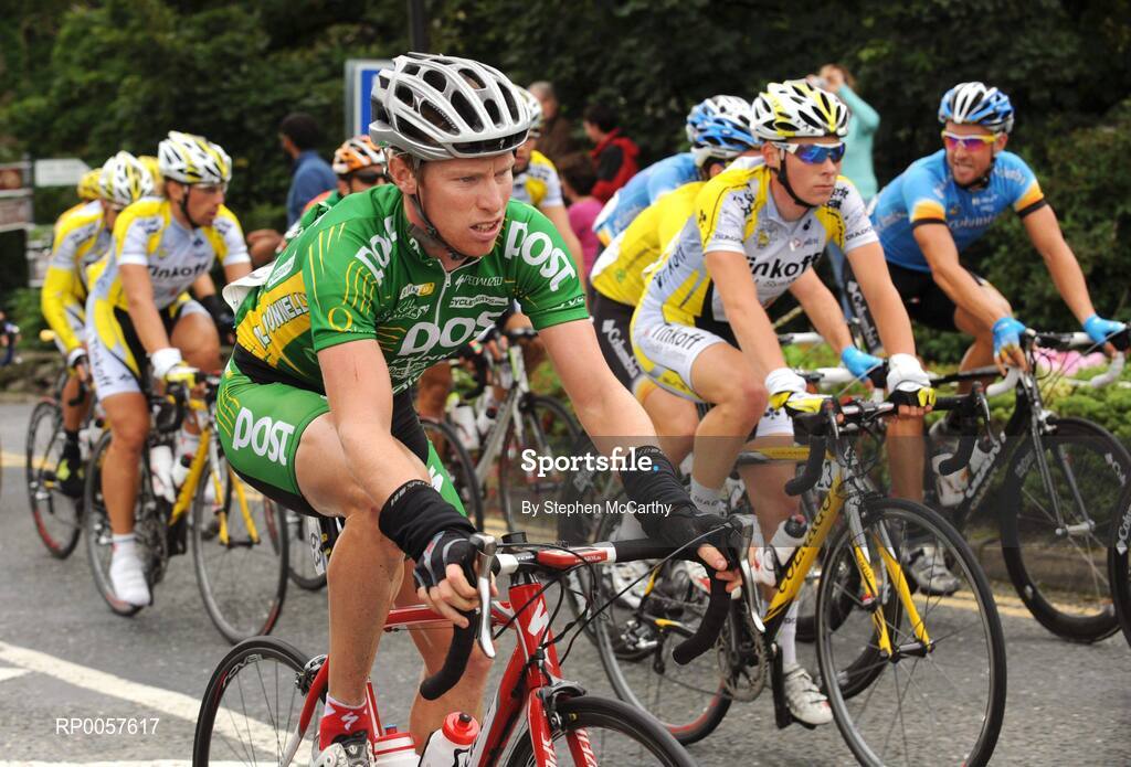 29 August 2008; Stephen Gallagher, of the An Post sponsored Sean Kelly team, in action during the third stage of the Tour of Ireland. 2008 Tour of Ireland - Stage 3, Ballinrobe - Galway. Picture credit: Stephen McCarthy / SPORTSFILE  *** Local Caption ***