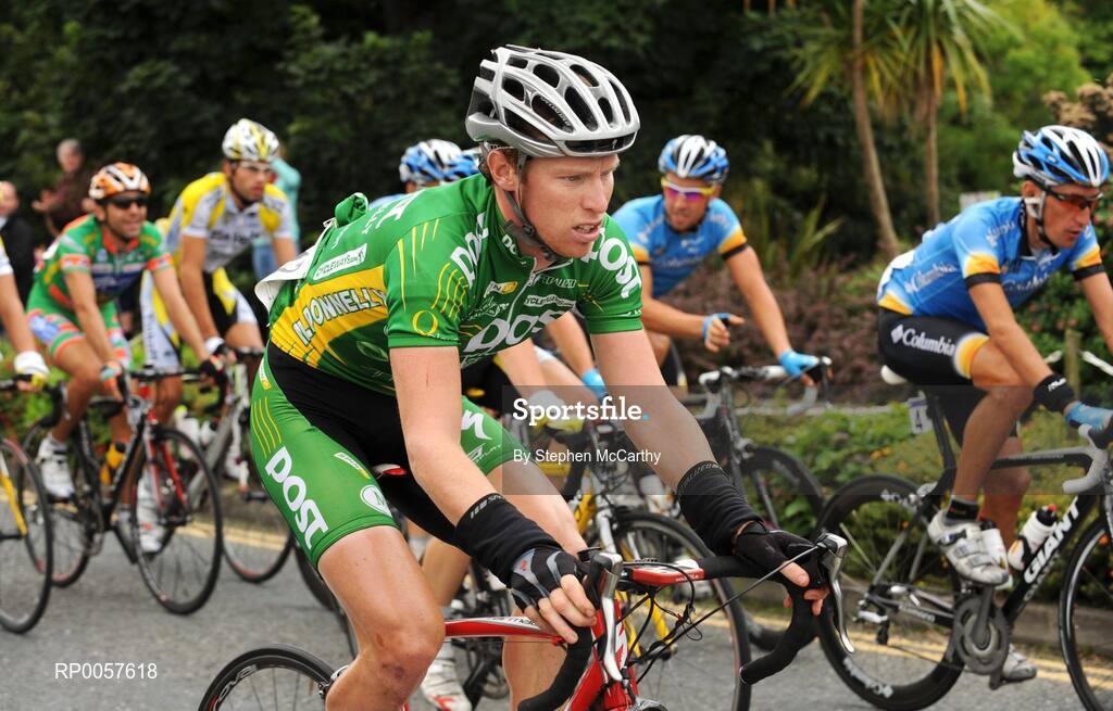 29 August 2008; Stephen Gallagher, of the An Post sponsored Sean Kelly team, in action during the third stage of the Tour of Ireland. 2008 Tour of Ireland - Stage 3, Ballinrobe - Galway. Picture credit: Stephen McCarthy / SPORTSFILE  *** Local Caption ***