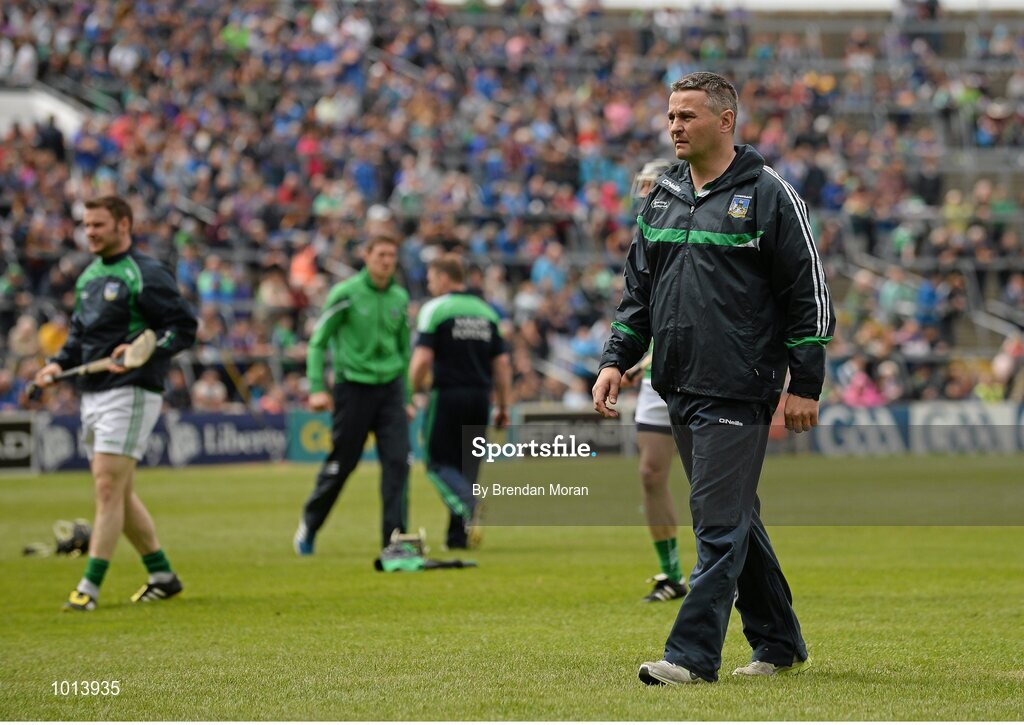 21 June 2015; TJ Ryan, Limerick manager. Munster GAA Hurling Senior Championship, Semi-Final, Limerick v Tipperary, Gaelic Grounds, Limerick. Picture credit: Brendan Moran / SPORTSFILE