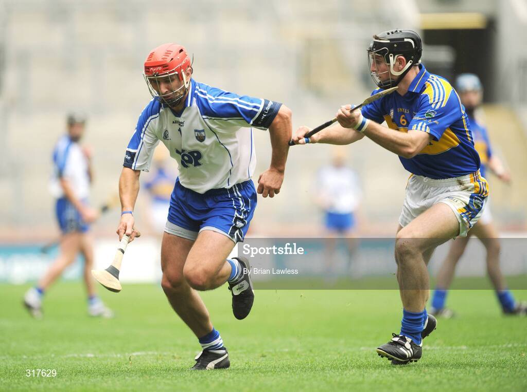 17 August 2008; Seamus Prendergast, Waterford, in action against Conor O'Mahony, Tipperary. GAA Hurling All-Ireland Senior Championship Semi-Final, Tipperary v Waterford, Croke Park, Dublin. Picture credit: Brian Lawless / SPORTSFILE