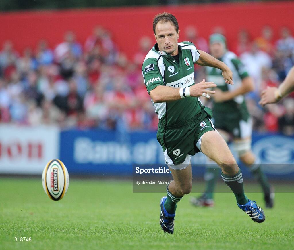 29 August 2008; Mike Catt, London Irish. Pre-Season Friendly - Munster v London Irish, Musgrave Park, Cork. Picture credit: Brendan Moran / SPORTSFILE