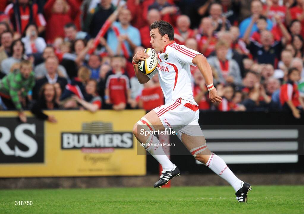 29 August 2008; Niall Ronan, Munster. Pre-Season Friendly - Munster v London Irish, Musgrave Park, Cork. Picture credit: Brendan Moran / SPORTSFILE