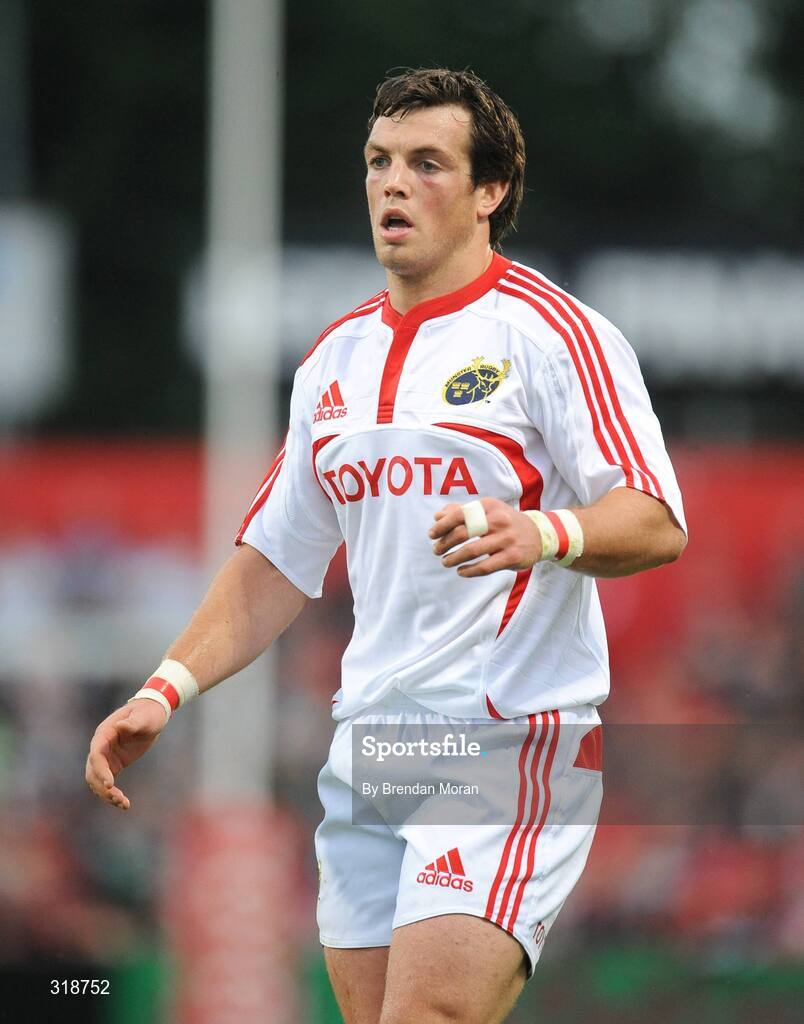 29 August 2008; Ian Dowling, Munster. Pre-Season Friendly - Munster v London Irish, Musgrave Park, Cork. Picture credit: Brendan Moran / SPORTSFILE