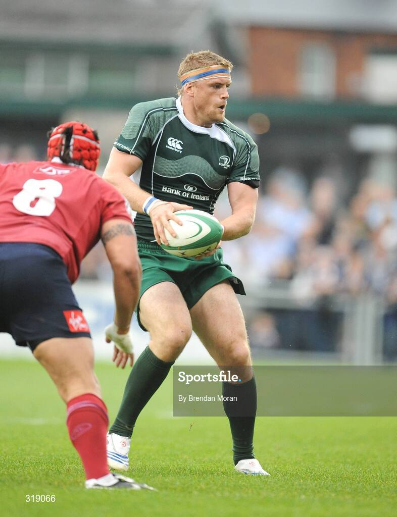 30 August 2008; Jamie Heaslip, Leinster. Pre-season friendly, Queensland Reds v Leinster, Donnybrook Stadium, Donnybrook, Dublin. Picture credit: Brendan Moran / SPORTSFILE