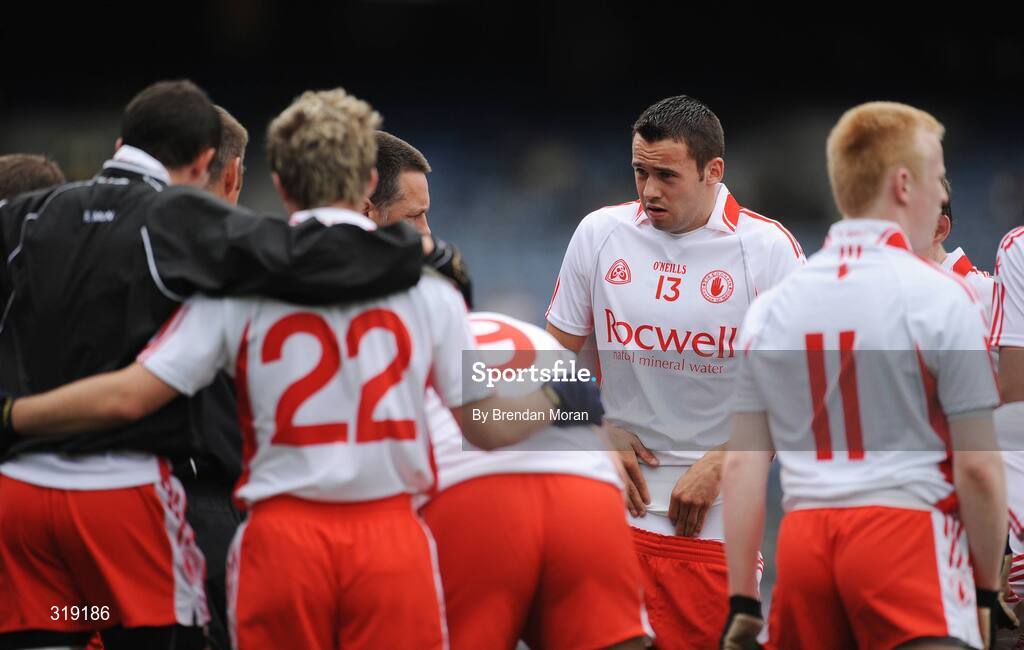 31 August 2008; Kyle Coney, 13, Tyrone. ESB GAA Football All-Ireland Minor Championship Semi-Final, Meath v Tyrone, Croke Park, Dublin. Picture credit: Brendan Moran / SPORTSFILE