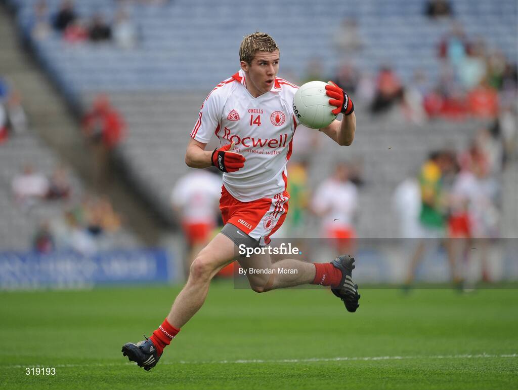 31 August 2008; Paddy McNiece, Tyrone. ESB GAA Football All-Ireland Minor Championship Semi-Final, Meath v Tyrone, Croke Park, Dublin. Picture credit: Brendan Moran / SPORTSFILE