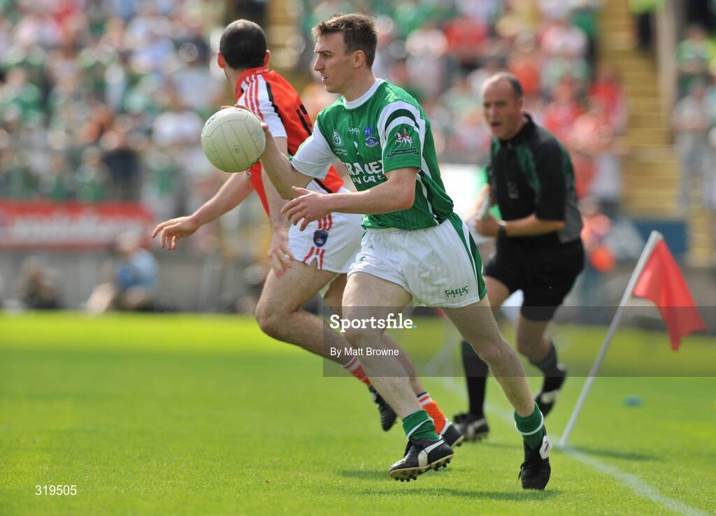 27 July 2008; Shane Goan, Fermanagh, in action against Armagh. GAA Football Ulster Senior Championship Final, Armagh v Fermanagh, St Tighearnach's Park, Clones, Co. Monaghan. Picture credit: Matt Browne / SPORTSFILE