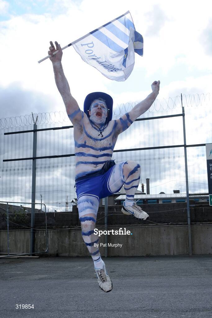 7 September 2008; Michael O'Rourke, from Waterford City, shows his support before the game. GAA Hurling All-Ireland Championship Finals, Croke Park, Dublin. Picture credit: Pat Murphy / SPORTSFILE