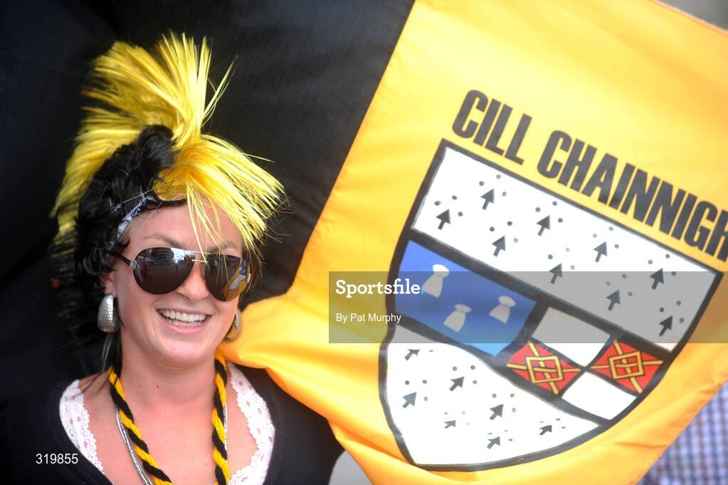 7 September 2008; Kilkenny supporter Lizzie Schaper, from Connecticut, USA, at the final. GAA Hurling All-Ireland Championship Finals, Croke Park, Dublin. Picture credit: Pat Murphy / SPORTSFILE
